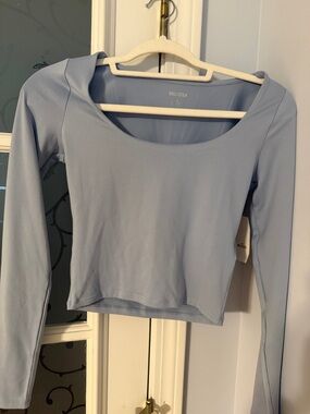 Hollister Women's seamless Long Sleeve Scoop Neck Top